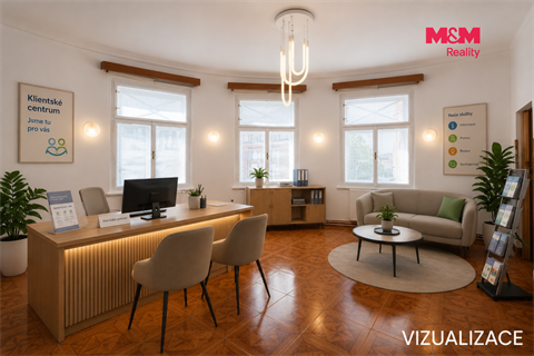 Pronájem kanceláře, 53 m² - 2