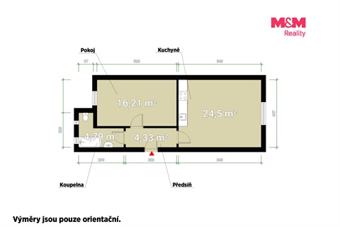 Prodej bytu 2kk, 50 m² 6