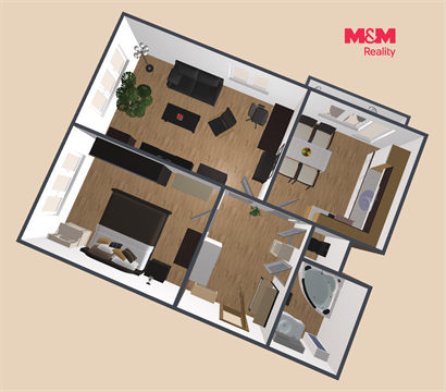 Prodej bytu 2+1, 60 m² - 2