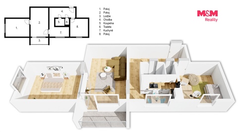 Prodej bytu 3+1, 73 m² 16