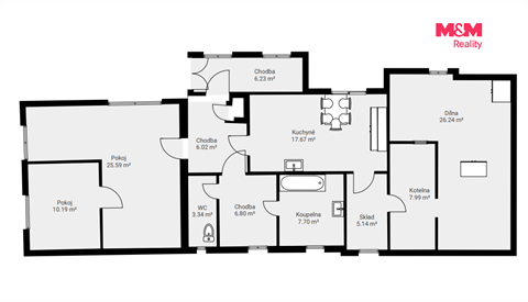 Prodej rodinného domu, 88 m² - 20