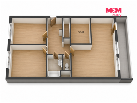 Prodej bytu 3kk, 72 m² - 12