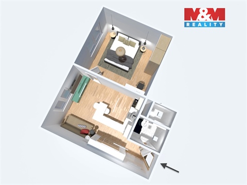 Prodej bytu 1+1, 34 m² 8