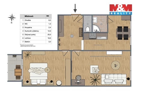 Prodej bytu 2+1, 61 m² 10