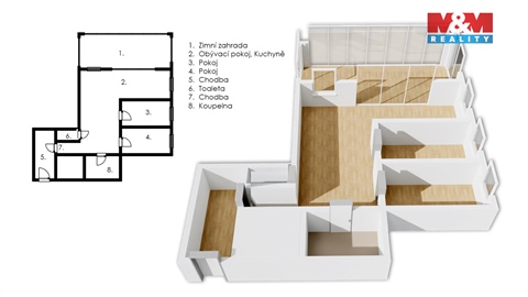 Prodej bytu 3kk, 63 m² - 16