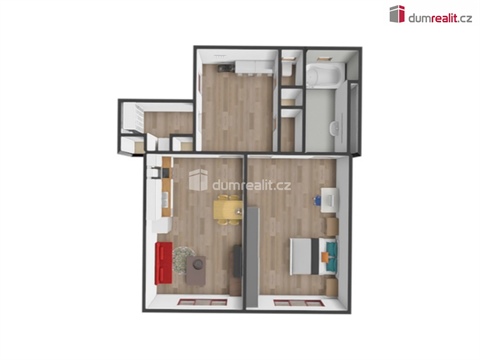 Pronájem bytu 2kk, 57 m² - 4