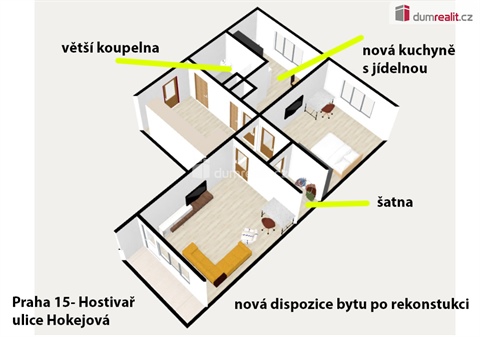 Prodej bytu 2+1, 66 m² - 12