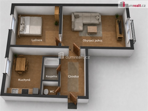 Prodej bytu 2+1, 52 m² 6