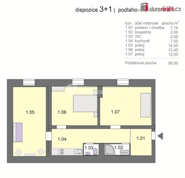 Prodej bytu 3+1, 58 m² 18