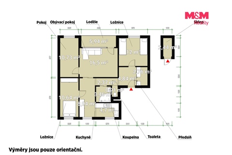 Prodej bytu 4+1, 79 m² - 16
