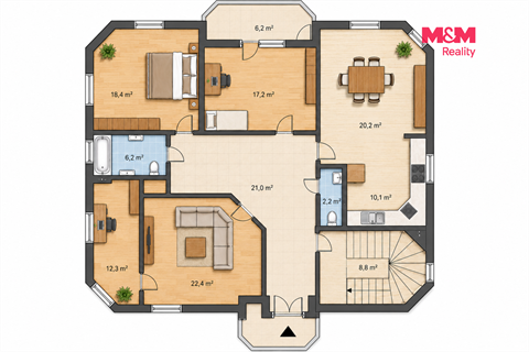 Pronájem bytu 4kk, 104 m² 12