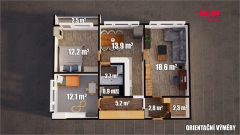 Prodej bytu 3+1, 72 m² - 16