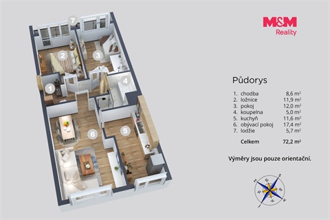 Prodej bytu 3+1, 68 m² - 12
