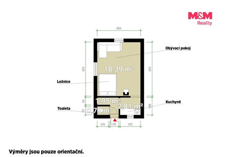 Prodej chaty / chapuly, 34 m² 4