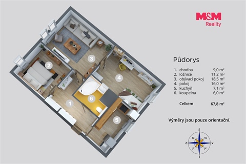 Prodej bytu 3+1, 69 m² 10