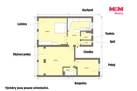 Prodej bytu 3+1, 96 m² - 2