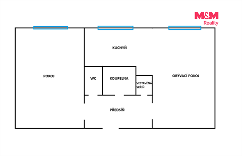 Prodej bytu 2+1, 52 m² - 0
