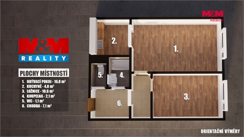 Prodej bytu 2kk, 43 m² - 10