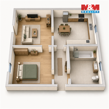 Prodej bytu 2+1, 52 m² 6