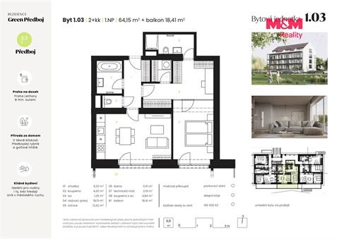 Prodej bytu 2kk, 64 m² 10