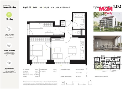 Prodej bytu 3kk, 50 m² - 10