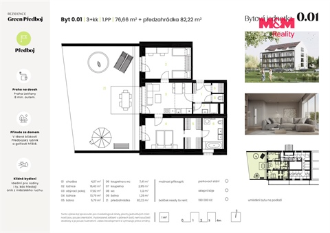 Prodej bytu 3kk, 77 m² 6