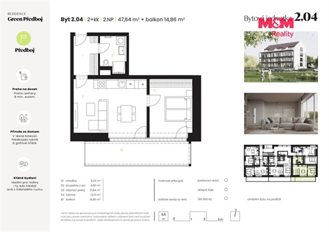 Prodej bytu 2kk, 48 m² 4