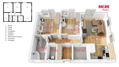 Prodej rodinného domu, 74 m² - 4