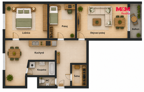 Prodej bytu 3+1, 65 m² - 10