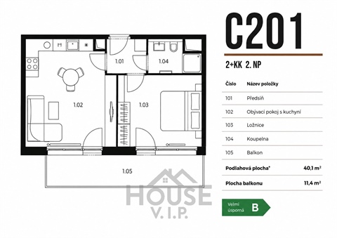 Prodej bytu 2kk, 40 m² - 10