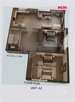Pronájem bytu 3kk, 74 m² - 4