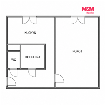 Prodej bytu 1+1, 39 m² - 8