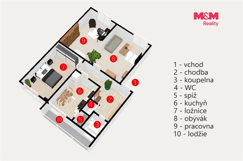 Prodej bytu 3+1, 75 m² 12