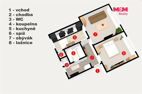 Prodej bytu 2+1, 63 m² - 10
