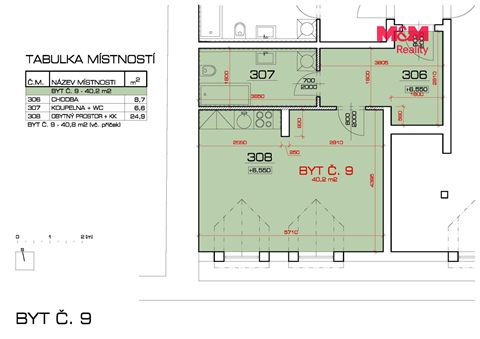 Pronájem bytu 1kk, 41 m² 8