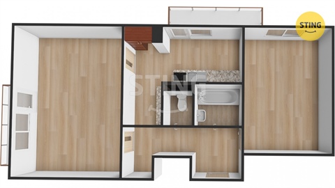 Prodej bytu 2+1, 58 m² 2