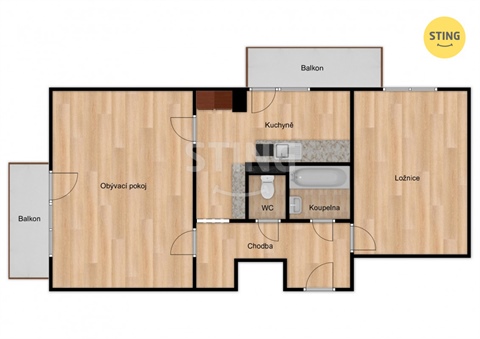 Prodej bytu 2+1, 58 m² - 4