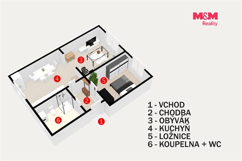 Prodej bytu 2+1, 49 m² - 12