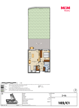 Prodej bytu 2kk, 53 m² 2