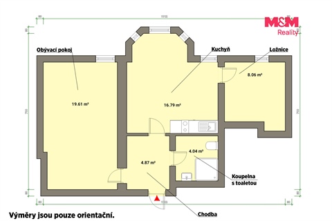 Prodej bytu 3kk, 55 m² 16