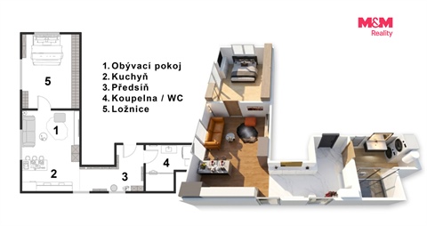 Prodej bytu 2kk, 62 m² 24