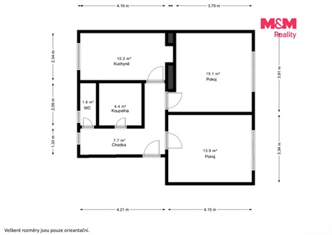 Prodej bytu 2+1, 52 m² - 12