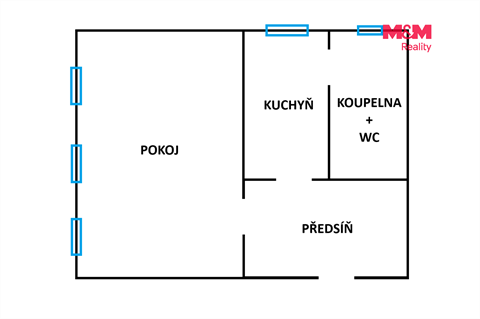 Pronájem bytu 1+1, 64 m² 8