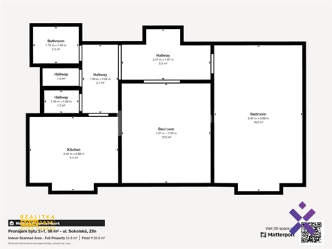 Pronájem bytu 2+1, 56 m² - 16