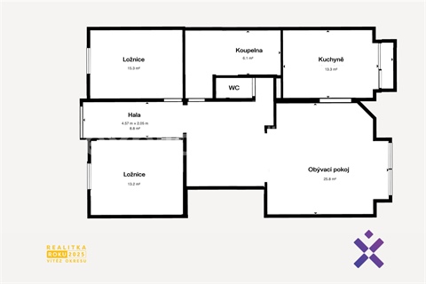 Pronájem bytu 3kk, 105 m² - 28