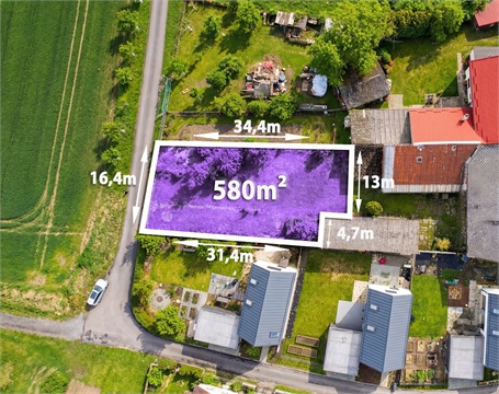 Prodej stavebního pozemku, 580 m² - 0