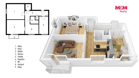 Prodej bytu 3+1, 74 m² 12