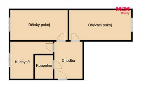 Prodej bytu 2+1, 54 m² - 4
