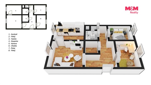 Prodej bytu 3+1, 68 m² - 8