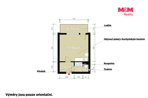 Prodej bytu 1kk, 20 m² 14